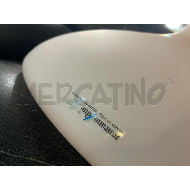 LAMPADARIO SOFFITTO PLAFONIERA MURANO DUE VETRO ROSA CALLA DESIGN ORIGIANALI MURANO | Mercatino dell'Usato Teramo 3