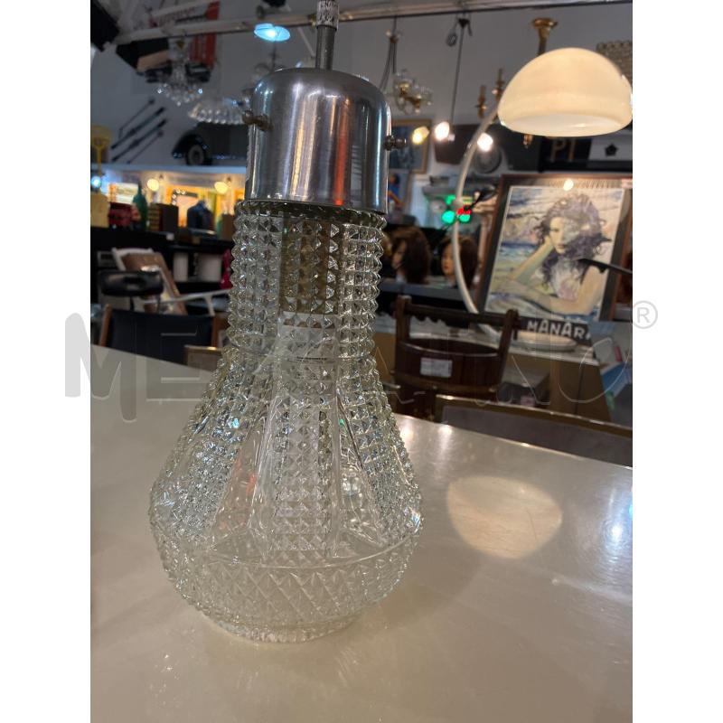 LAMPADARIO VETRO RILIEVO 1 LUCE  | Mercatino dell'Usato Teramo 2