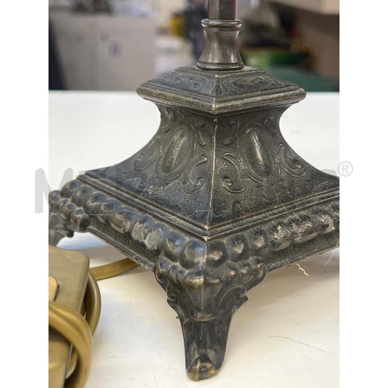 LAMPADA ABAT JOUR FERRO NERA E COPPA VETRO | Mercatino dell'Usato Teramo 3