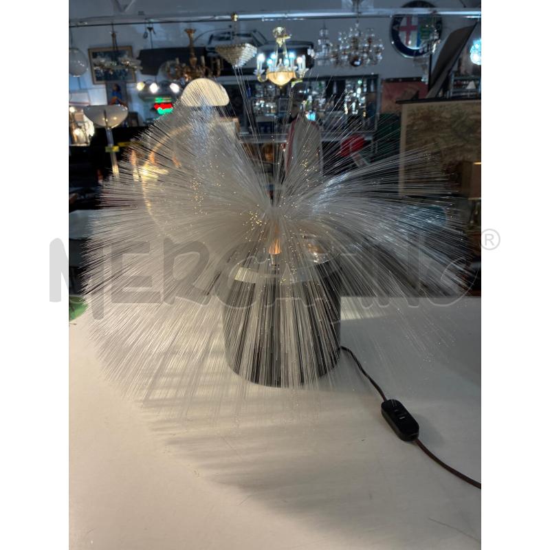 LAMPADA FIBRA OTTICA ANNI 70 GIREVOLE FUNZIONANTE 2 PUNTI LUCE | Mercatino dell'Usato Teramo 1