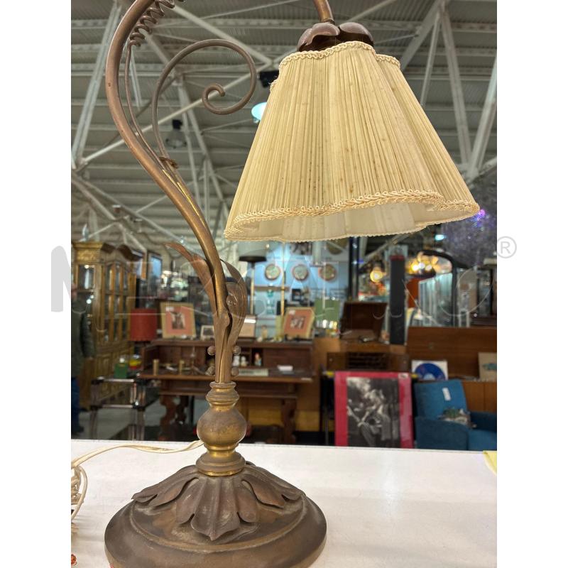 LAMPADA LIBERTY IN OTTONE E PLISSE' 1 LUCE H51 | Mercatino dell'Usato Teramo 3