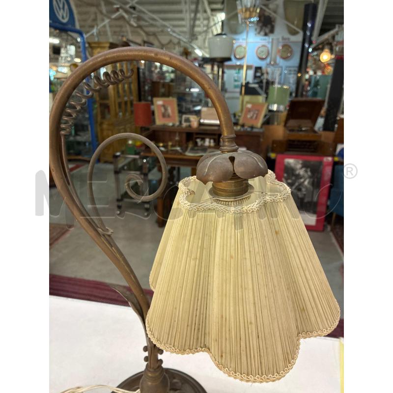 LAMPADA LIBERTY IN OTTONE E PLISSE' 1 LUCE H51 | Mercatino dell'Usato Teramo 4