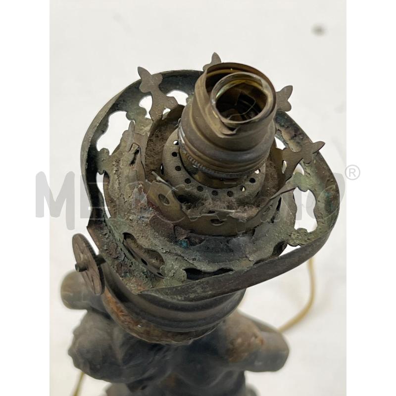 LAMPADA O ABAT JOUR EPOCA IN OTTONE TIPO STATUETTA  | Mercatino dell'Usato Teramo 2