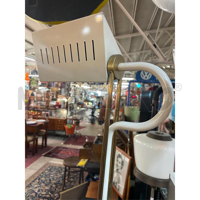 LAMPADA PIANTANA ANNI 90 METALLO  E OTTONE ALOGENA ORIENTABILE | Mercatino dell'Usato Teramo 1