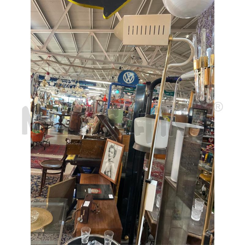 LAMPADA PIANTANA ANNI 90 METALLO  E OTTONE ALOGENA ORIENTABILE | Mercatino dell'Usato Teramo 2
