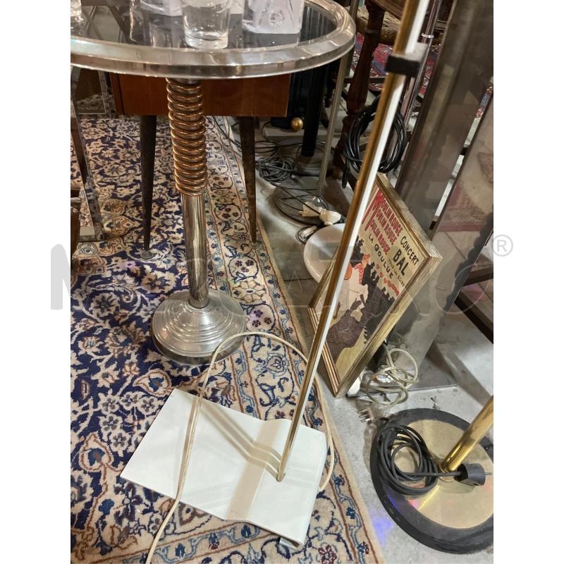 LAMPADA PIANTANA ANNI 90 METALLO  E OTTONE ALOGENA ORIENTABILE | Mercatino dell'Usato Teramo 3