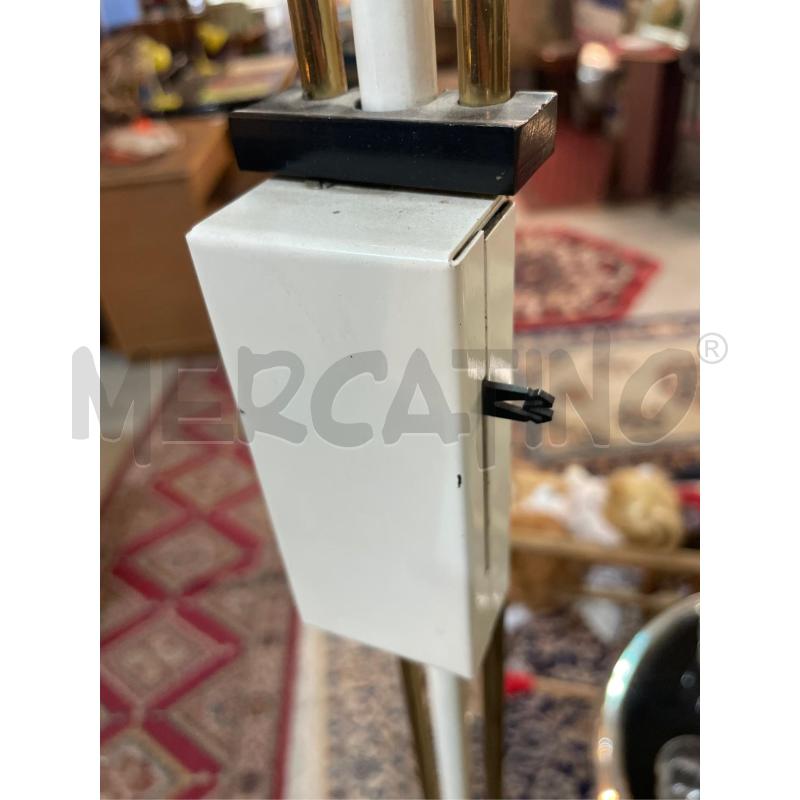 LAMPADA PIANTANA ANNI 90 METALLO  E OTTONE ALOGENA ORIENTABILE | Mercatino dell'Usato Teramo 5