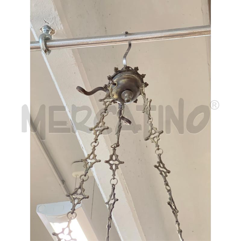 LANTERNA GRANDE ETNICA FERRO BATTUTO COL OTTONE -  | Mercatino dell'Usato Teramo 3