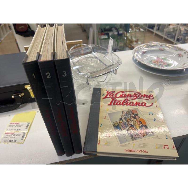 LA CANZONE ITALIANA 4 VOLUMI FABBRI EDITORI | Mercatino dell'Usato Teramo 1