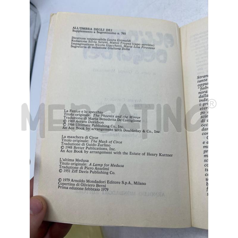 LB ALL'OMBRA DEGLI DEI PRIMA EDIZIONE 1979 MONDADORI | Mercatino dell'Usato Teramo 4