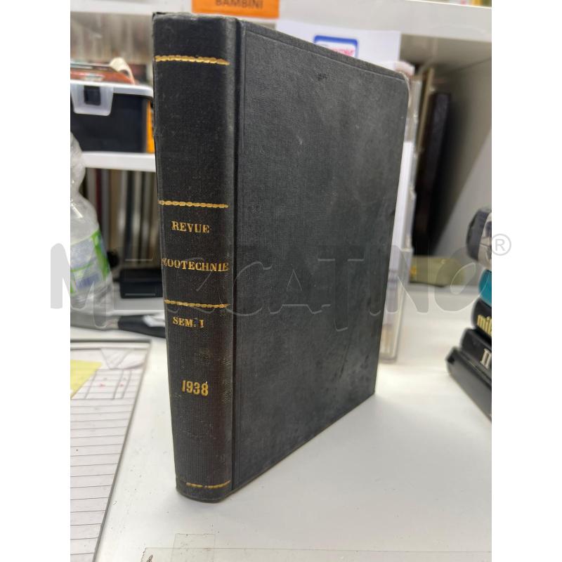 LB VINTAGE REVUE DE ZOOTECHNIE 1938 VOL 1 LINGUA FRANCESE | Mercatino dell'Usato Teramo 1