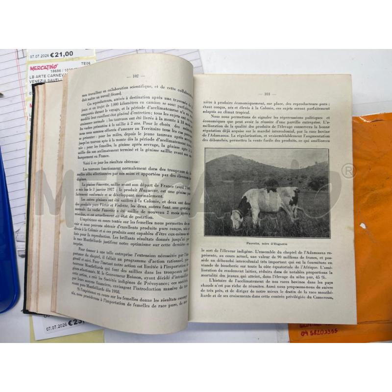 LB VINTAGE REVUE DE ZOOTECHNIE 1938 VOL 1 LINGUA FRANCESE | Mercatino dell'Usato Teramo 3