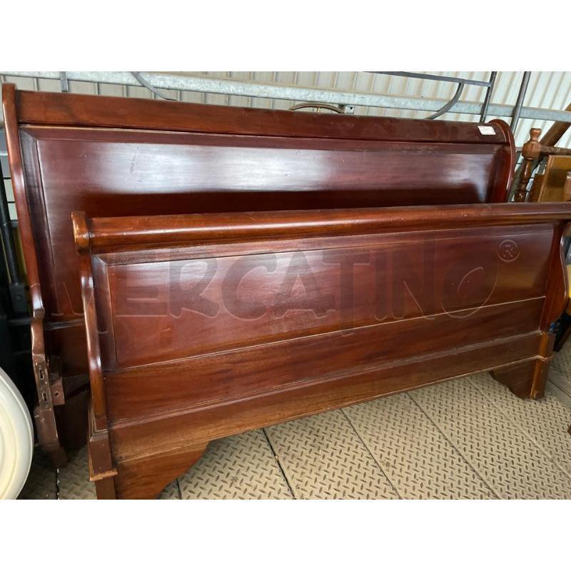 LETTO FRANCESE A BARCA IN LEGNO MASSELLO L155 | Mercatino dell'Usato Teramo 1