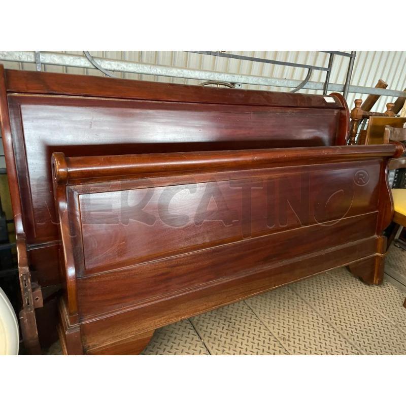 LETTO FRANCESE A BARCA IN LEGNO MASSELLO L155 | Mercatino dell'Usato Teramo 2