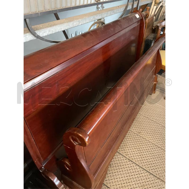 LETTO FRANCESE A BARCA IN LEGNO MASSELLO L155 | Mercatino dell'Usato Teramo 4