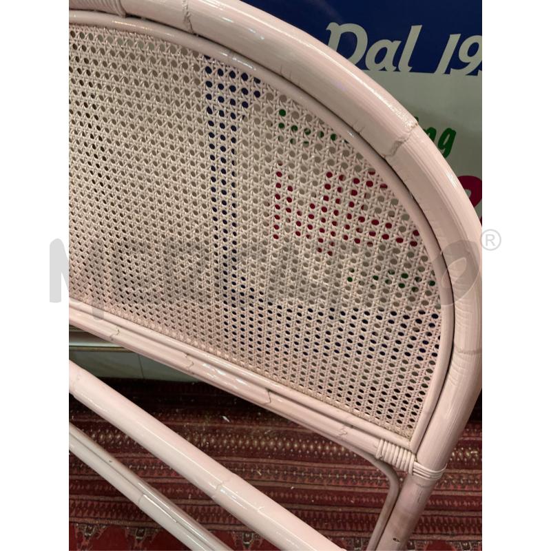 LETTO SINGOLO VIMINI BAMBU'COL.ROSA  | Mercatino dell'Usato Teramo 3