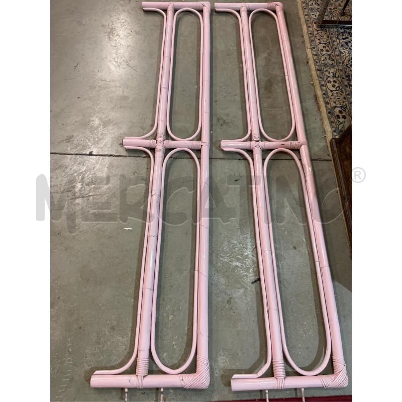 LETTO SINGOLO VIMINI BAMBU'COL.ROSA  | Mercatino dell'Usato Teramo 4