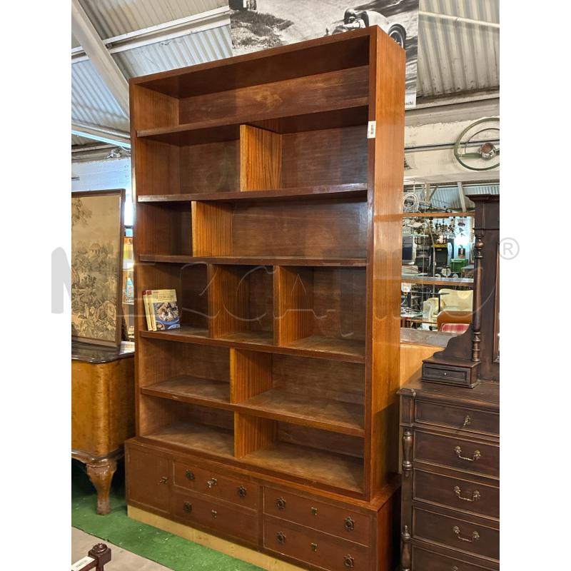 LIBRERIA ANNI 50 CON BASE CASSETTI E SPORTELLO  | Mercatino dell'Usato Teramo 1