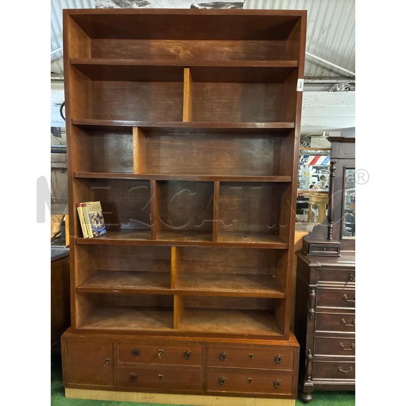 LIBRERIA ANNI 50 CON BASE CASSETTI E SPORTELLO  | Mercatino dell'Usato Teramo 2