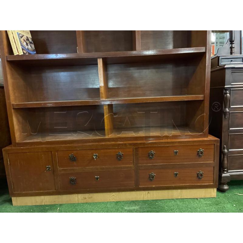 LIBRERIA ANNI 50 CON BASE CASSETTI E SPORTELLO  | Mercatino dell'Usato Teramo 4