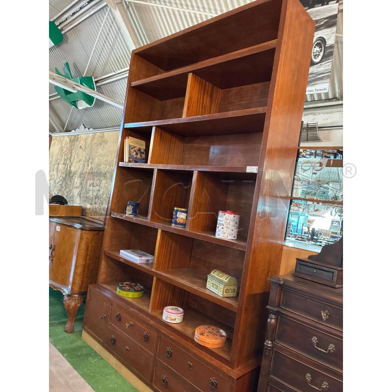 LIBRERIA ANNI 50 CON BASE CASSETTI E SPORTELLO  | Mercatino dell'Usato Teramo 5