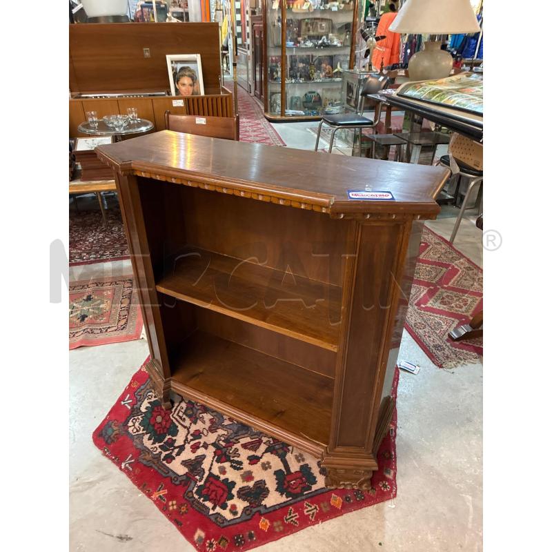 LIBRERIA A GIORNO LEGNO COL NOCE 1 RIPIANO L90P34H88 | Mercatino dell'Usato Teramo 1