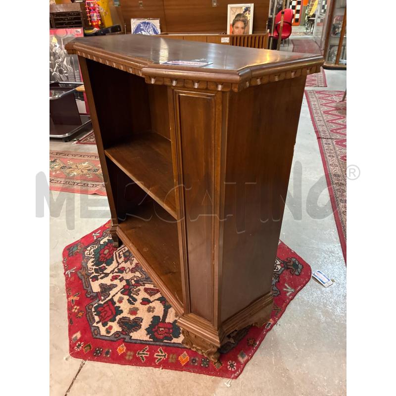 LIBRERIA A GIORNO LEGNO COL NOCE 1 RIPIANO L90P34H88 | Mercatino dell'Usato Teramo 2