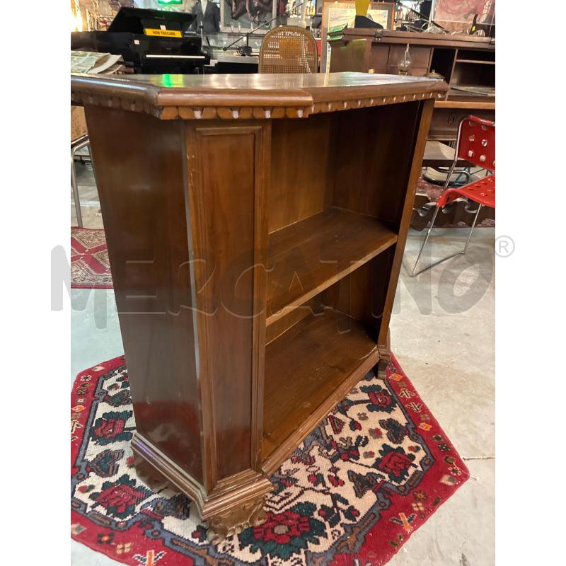 LIBRERIA A GIORNO LEGNO COL NOCE 1 RIPIANO L90P34H88 | Mercatino dell'Usato Teramo 3
