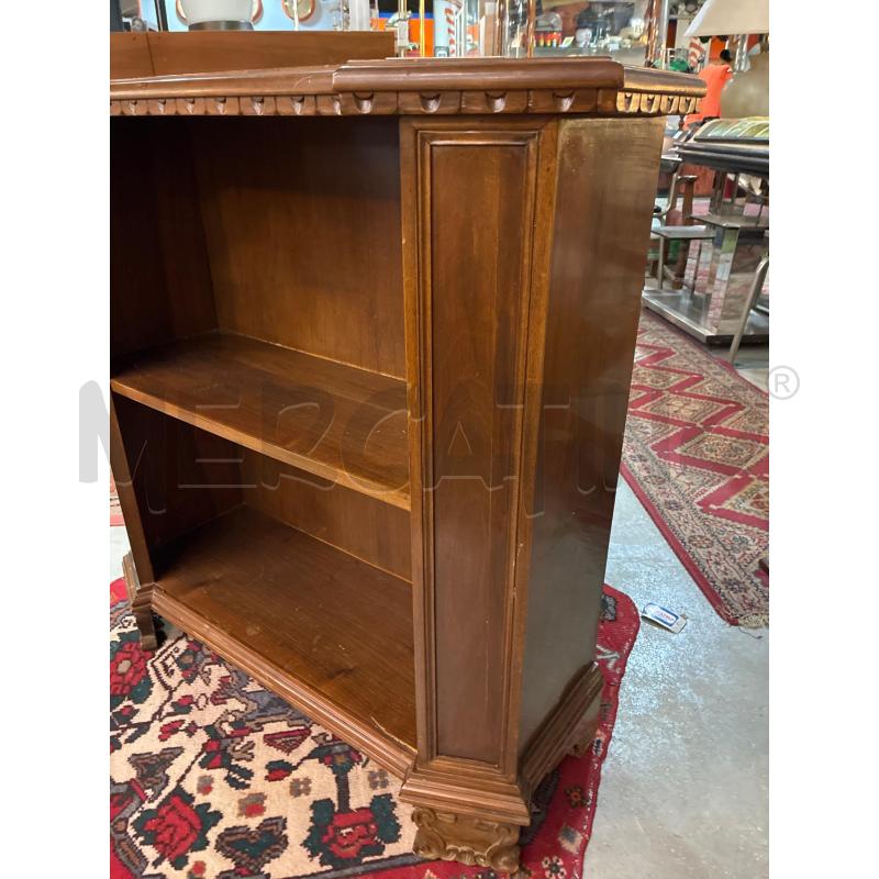 LIBRERIA A GIORNO LEGNO COL NOCE 1 RIPIANO L90P34H88 | Mercatino dell'Usato Teramo 4