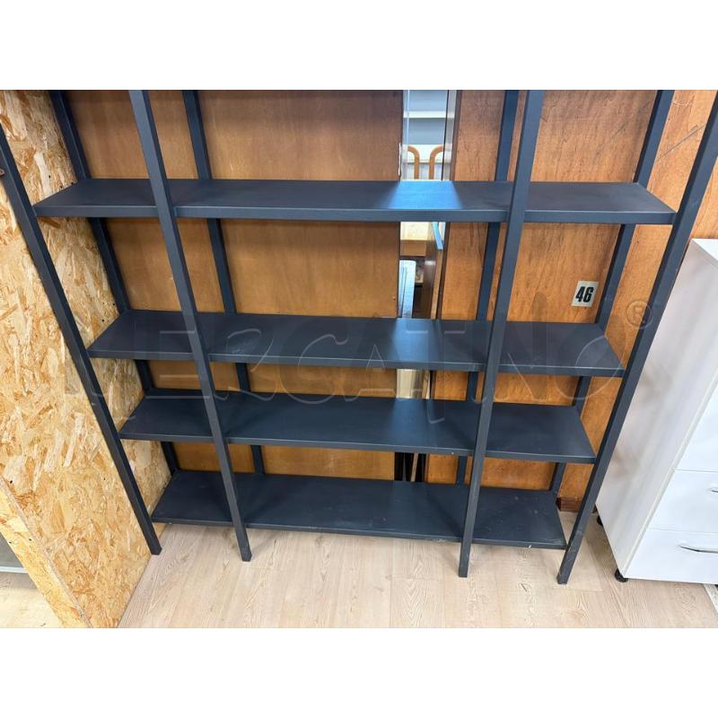 LIBRERIA MODERNARIATO TUTTO FERRO SATINATO NERO ELETTROSALDATO  | Mercatino dell'Usato Teramo 3