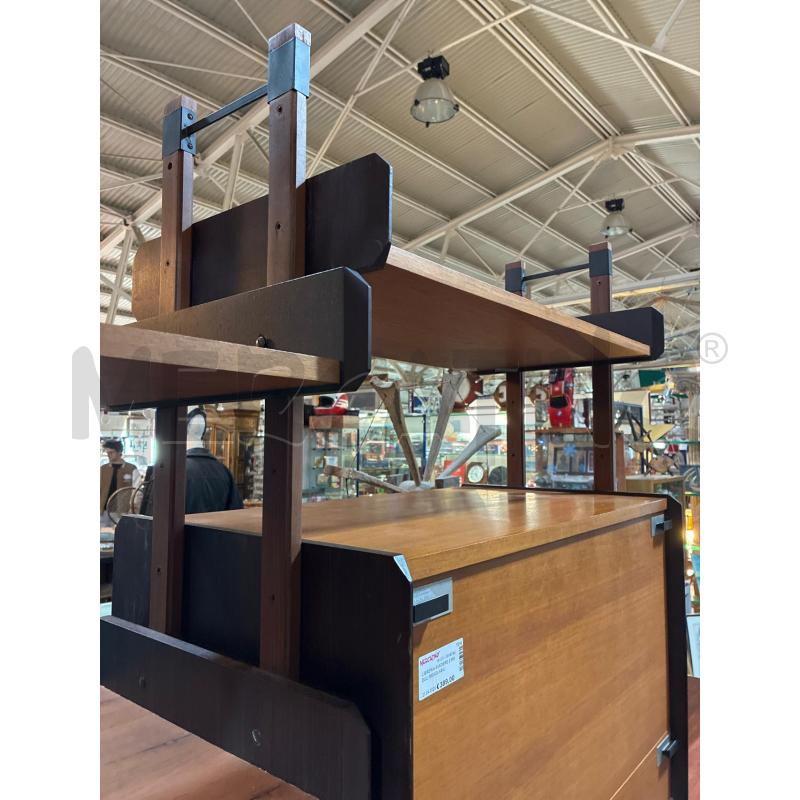 LIBRERIA SVEDERE 2 MODULI REGOLABILI IN LEGNO E FERRO | Mercatino dell'Usato Teramo 3