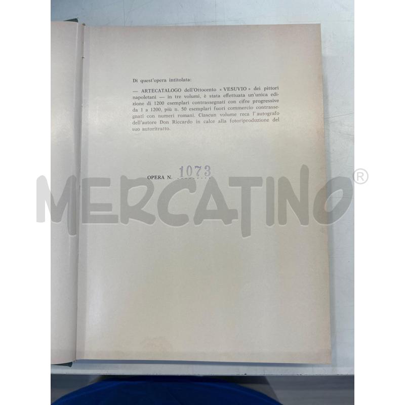 LIBRO ARTE 3 VOLUMI ARTECATALOGO VESUVIO NO SOVRACOPERTINA NUMERATA 1073 ANNO 1972 | Mercatino dell'Usato Teramo 3