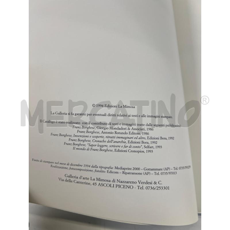LIBRO ARTE FRANZ BORGHESE IL RE NUDO | Mercatino dell'Usato Teramo 2