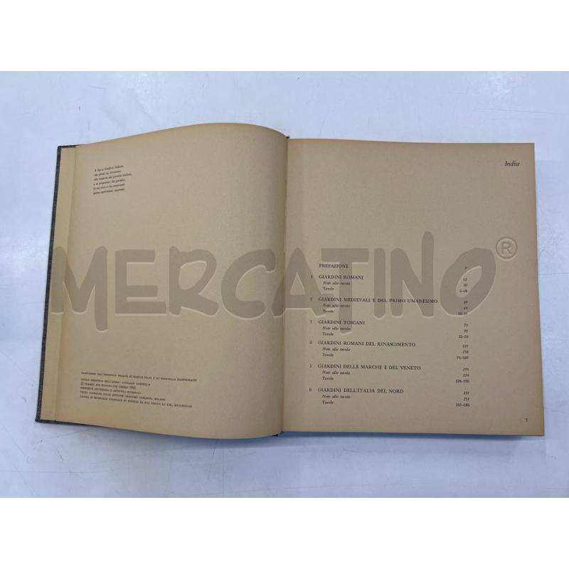 LIBRO ARTE GIARDINI D'ITALIA GEORGINA MASSON 1961 | Mercatino dell'Usato Teramo 2