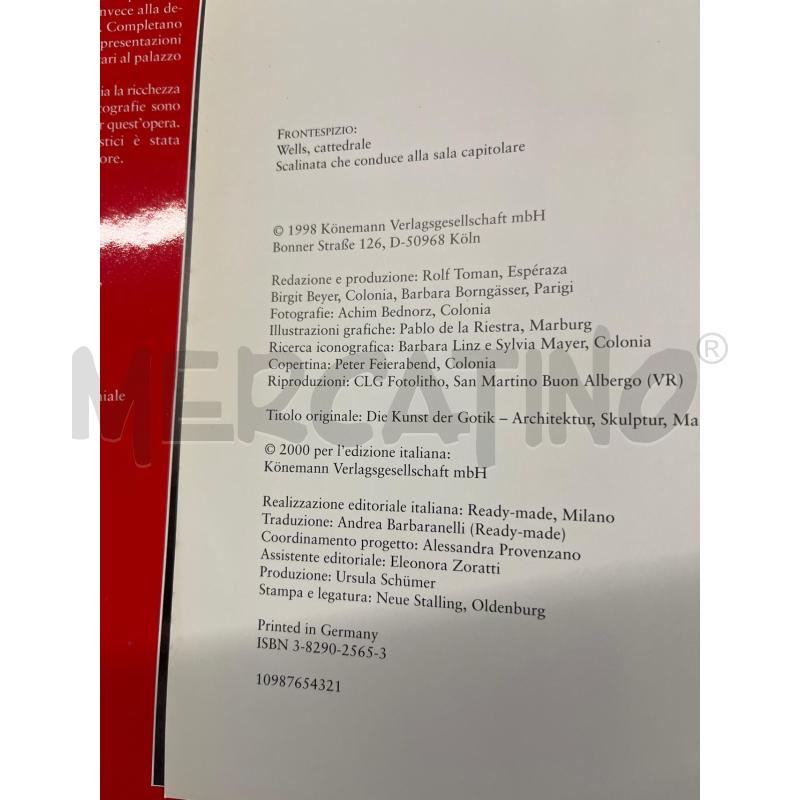 LIBRO ARTE IL GOTICO 2000 KONEMANN | Mercatino dell'Usato Teramo 2