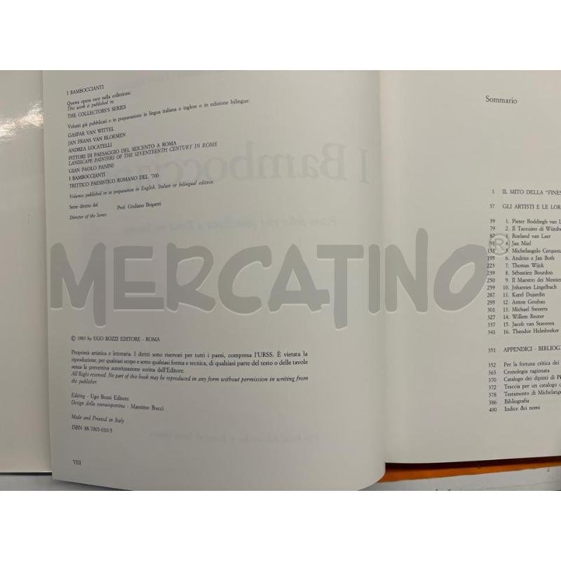 LIBRO ARTE I BAMBOCCIANTI G. BRIGANTI, L. TREZZANI, L. LAUREATI ED. BOZZI 1983 | Mercatino dell'Usato Teramo 2