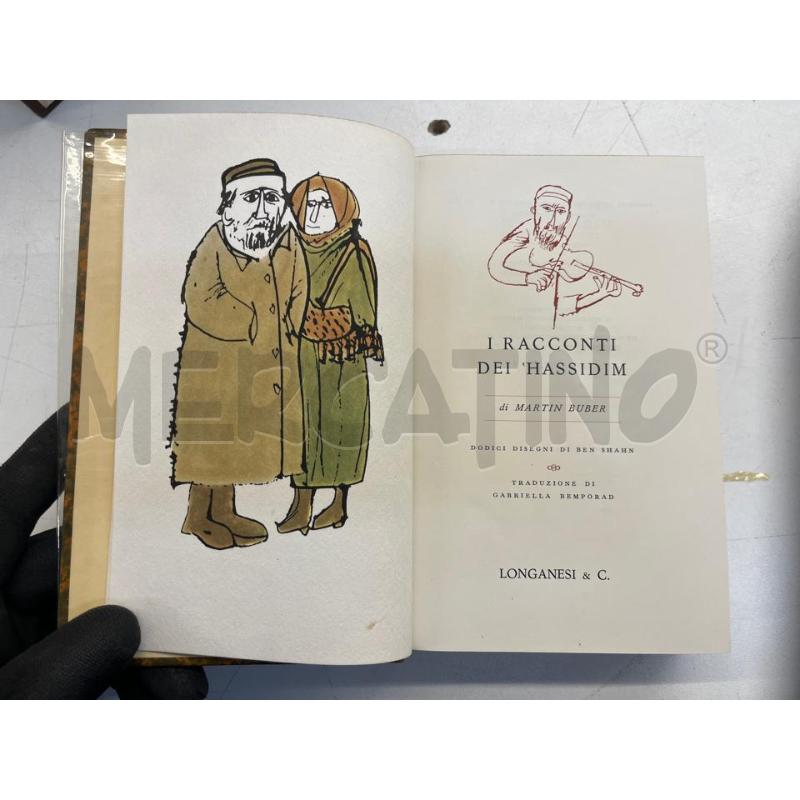 LIBRO RACCONTI DEI HASSIDIM BUBER LONGANESI 1962 EDIZ NUMERATA | Mercatino dell'Usato Teramo 2
