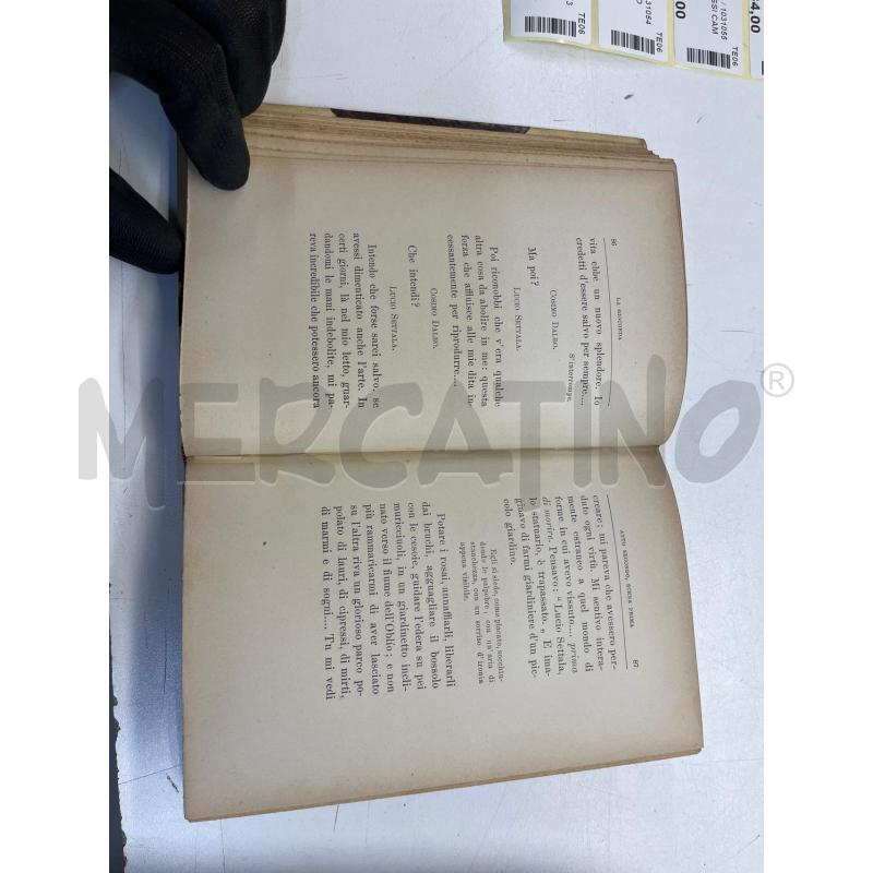 LIBRO VINTAGE LA GIOCONDA D'ANNUNZIO TREVES 1899 SECONDO MIGLIAIO | Mercatino dell'Usato Teramo 5