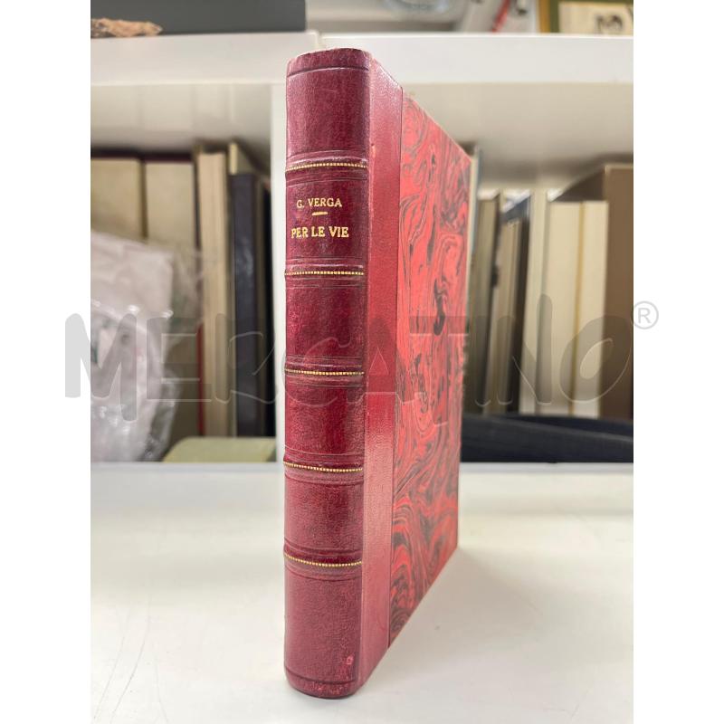 LIBRO VINTAGE PER LE VIE VERGATREVES 1907 RILEGATURA DI PREGIO | Mercatino dell'Usato Teramo 1