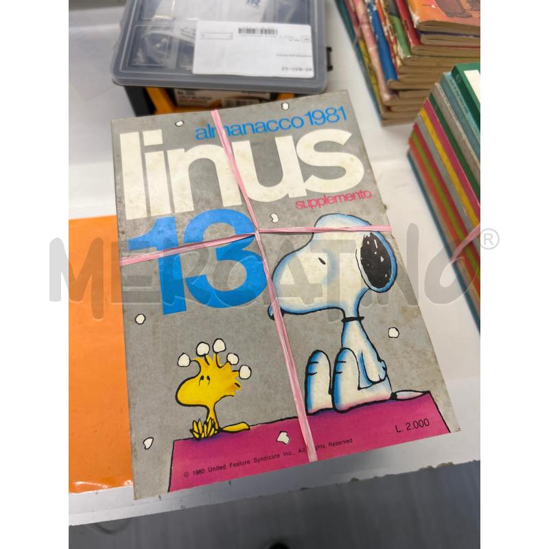 LINUS FUMETTI COLLEZIONE 12 VOL COMPLETI ANNO 1981 | Mercatino dell'Usato Teramo 1