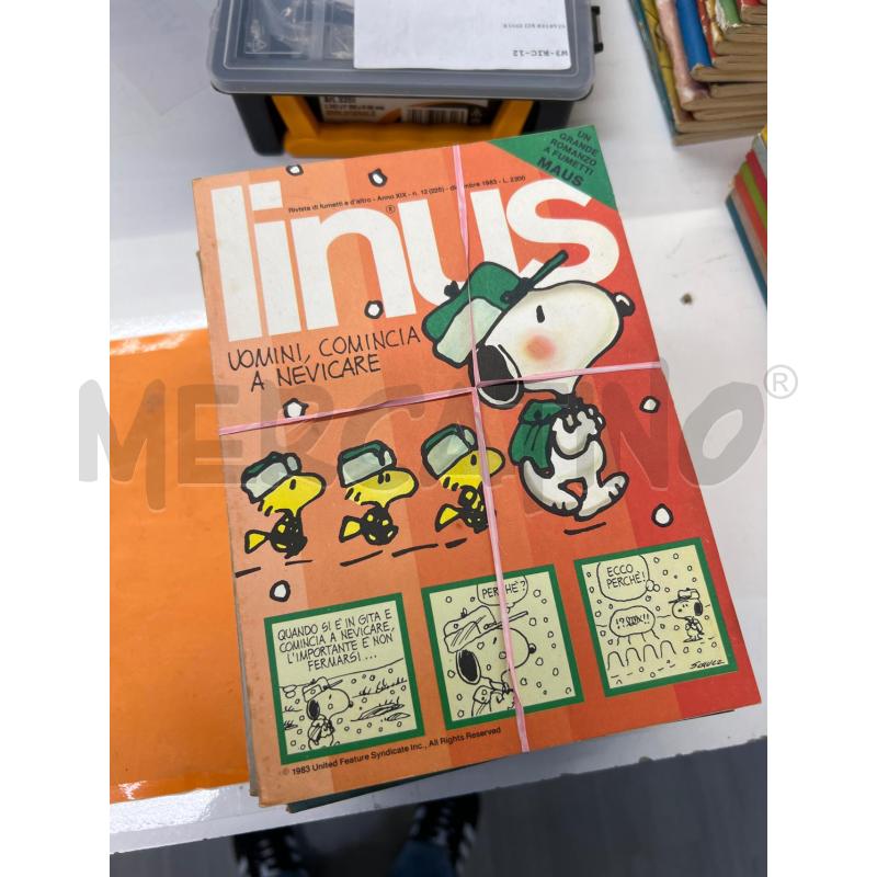 LINUS FUMETTI COLLEZIONE 12 VOL COMPLETI ANNO 1983 | Mercatino dell'Usato Teramo 1