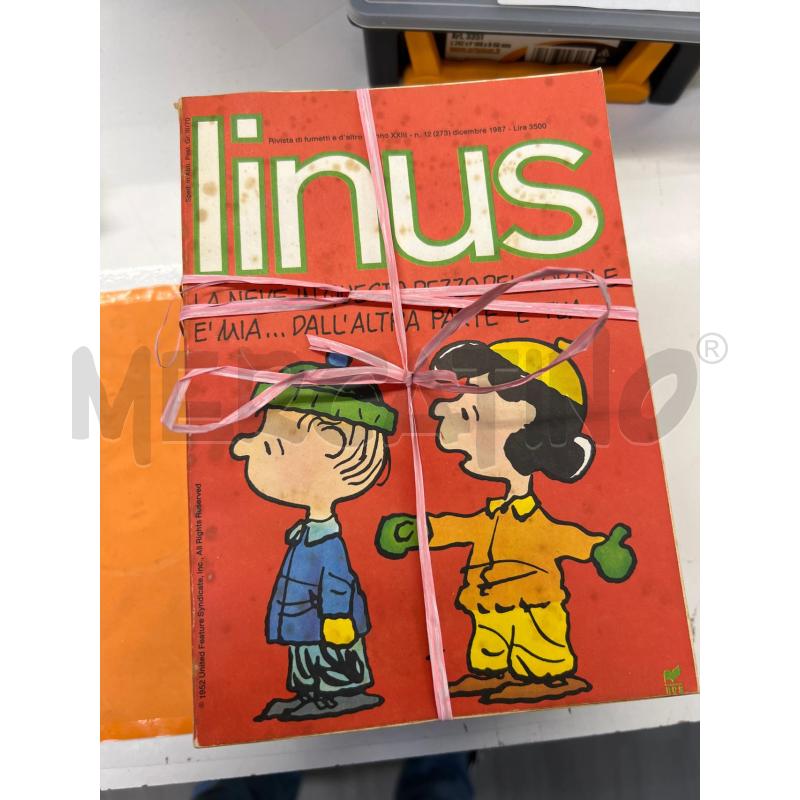 LINUS FUMETTI COLLEZIONE 12 VOL COMPLETI ANNO 1987 | Mercatino dell'Usato Teramo 1