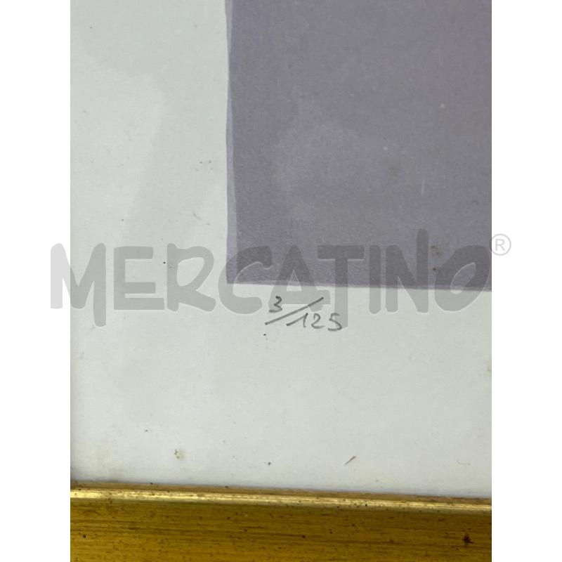 LITOGRAFIA CAZZANIGA 3 DI 120 . FIORI + CORNICE LEGNO DORATA | Mercatino dell'Usato Teramo 4