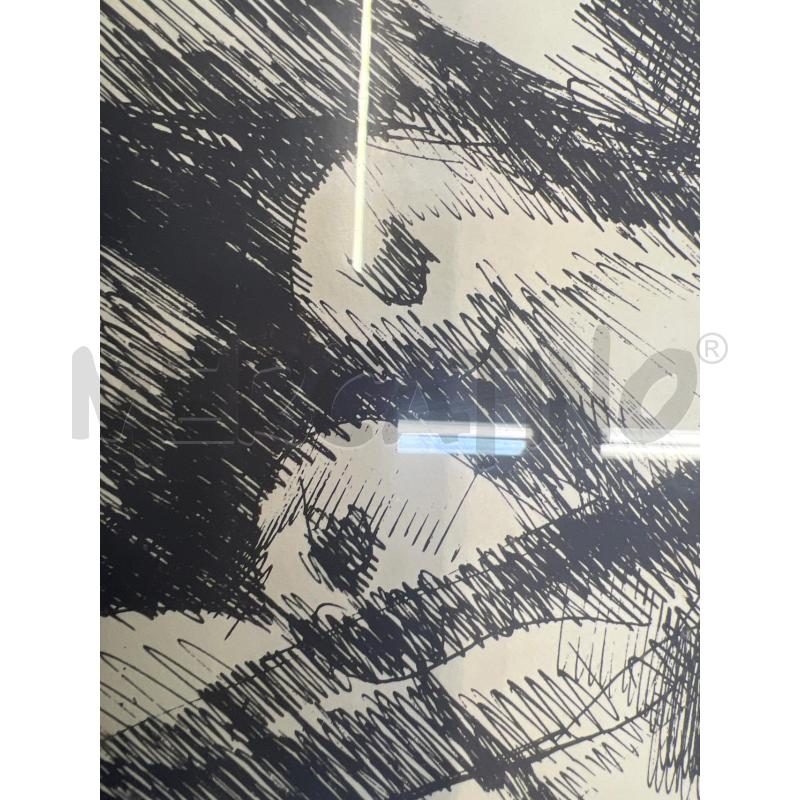 LITOGRAFIA EUGENIO AZZOCCHI ASTRATTO DONNE NUDE TIPO CHINA . 57 DI 100 + CORNICE NERA 50X70 | Mercatino dell'Usato Teramo 4