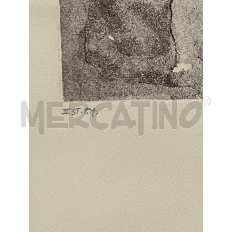 LITOGRAFIA MACCARI BIANCO E NERA PERSONAGGI + CORNICE LEGNO | Mercatino dell'Usato Teramo 4