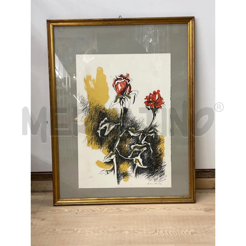 LITOGRAFIA MURER 1979 97 DI 100 ROSE | Mercatino dell'Usato Teramo 1