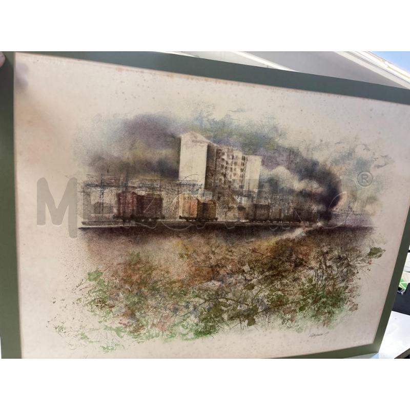 LITOGRAFIA RENZO VESPIGNANI 87 98 DI 150 PAESAGGIO URBANO | Mercatino dell'Usato Teramo 1