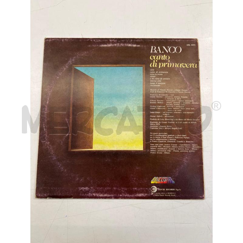 LP VINILE CANTO DI PRIMAVERA BANCO ORL 8473 | Mercatino dell'Usato Teramo 2