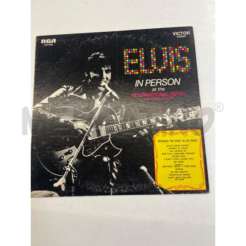 LP VINILE ELVIS IN PERSON AD INTERNATIONAL HOTEL | Mercatino dell'Usato Teramo 1