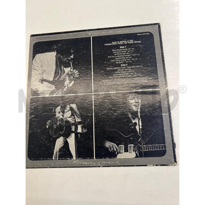 LP VINILE ELVIS IN PERSON AD INTERNATIONAL HOTEL | Mercatino dell'Usato Teramo 2